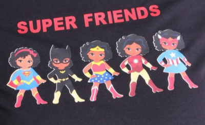 SUPER FRIENDS  - Girl T-Shirt (White Only Available)