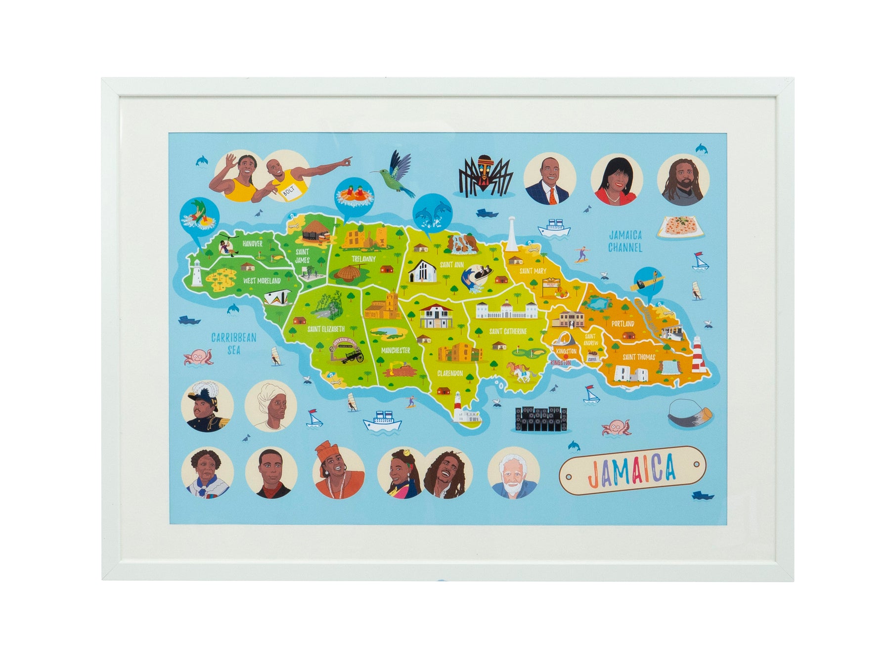 jamaica-map-poster-kids-swag for Free Printable Map Of Jamaica Jamaica Map Poster – Kids Swag for Free Printable Map Of Jamaica