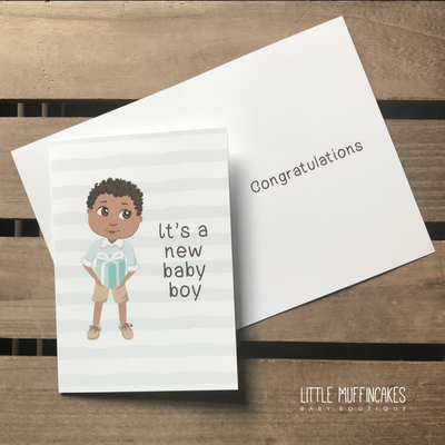 Ashton - It's A Baby Boy Greeting Card